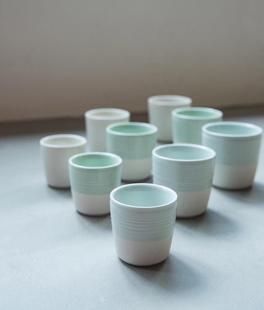 Loveramics Tumbler Espresso Cup (Celadon Blue) 80ml