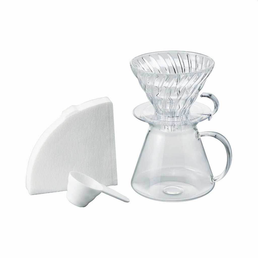 Hario Skerton Plus and Simply Hario V60 Glass Brewing Kit